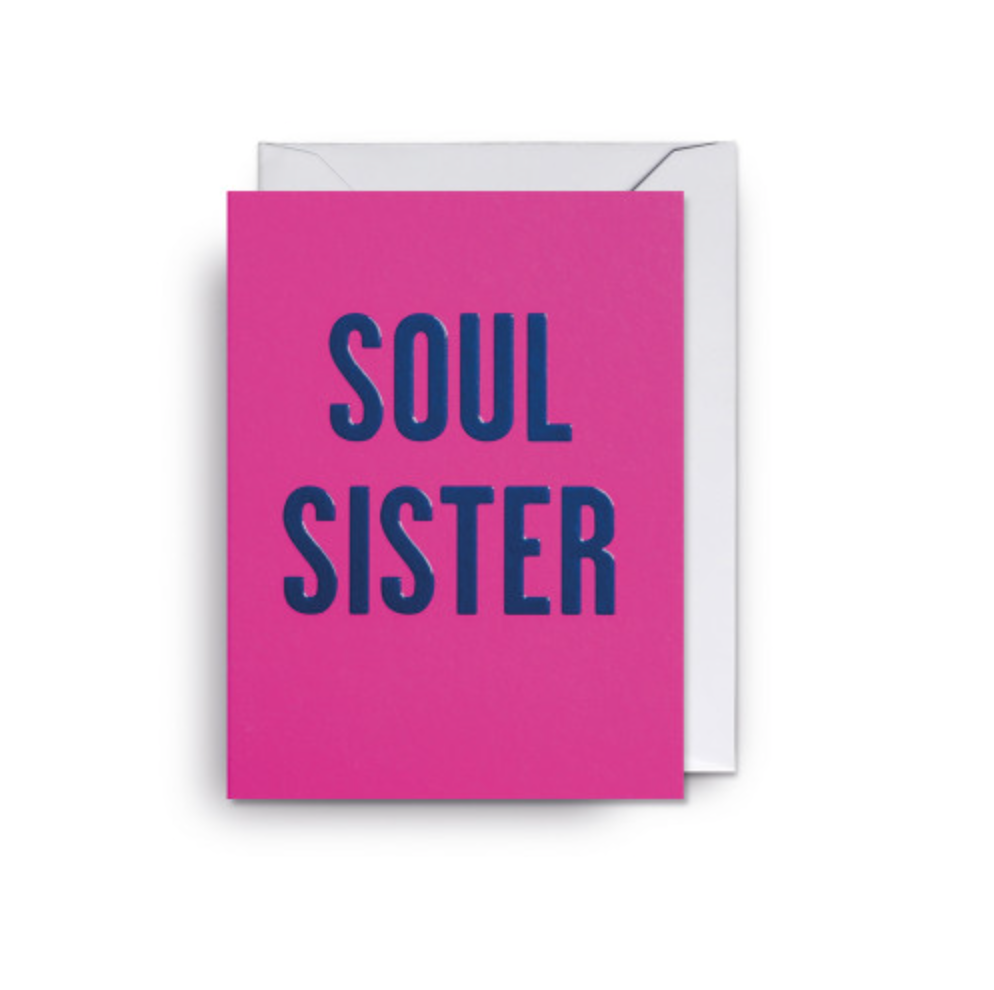 Mini-Klappkarte Text: Soul Sister